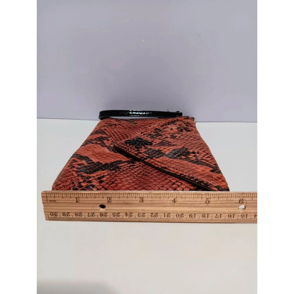 Simply Vera Faux Snakeskin Envelope Clutch Wristlet Purse 8